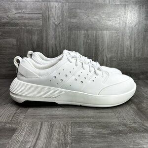 CROCS On the Clock Work Men's size 14 Triple White Sneaker